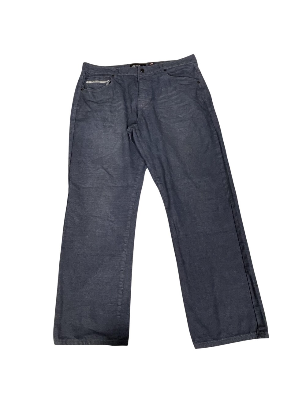 Ecko Unltd Jeans Mens 39x31 Blue Slim Straight Denim Rawthentic Logo Pockets